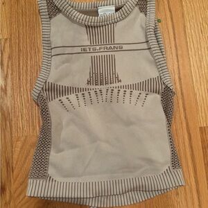 Urban Outfitters Beige and Brown Tank Top